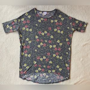 Lularoe Irma S, floral cottony soft